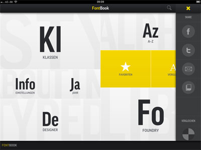 FontBook iPad App