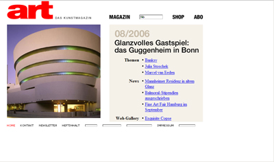 relaunch art-magazin.de